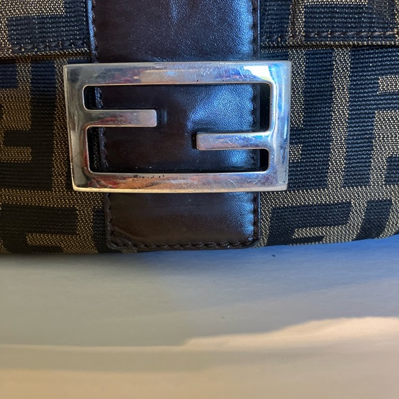 Fendi Handbags - Fendi Zucca Mamma Bucket Brown